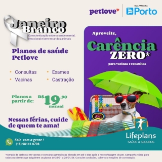 Janeiro Branco Conscientização sobre a saúde mental, emocional e bem-estar dos animais 